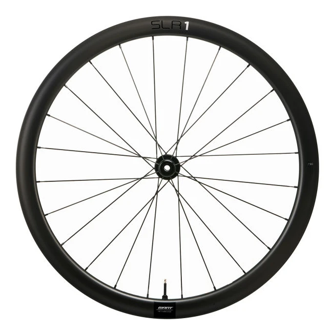 Giant SLR 1 Tubeless Carbon Disc 42 Front Wheel | Clincher | Centerlock - 12x100 Mm - Black - 2nd Choice 3 Giant SLR 1 Tubeless Carbon Disc 42 Front Wheel | Clincher | Centerlock - 12x100 Mm - Black - 2nd Choice - Image 3