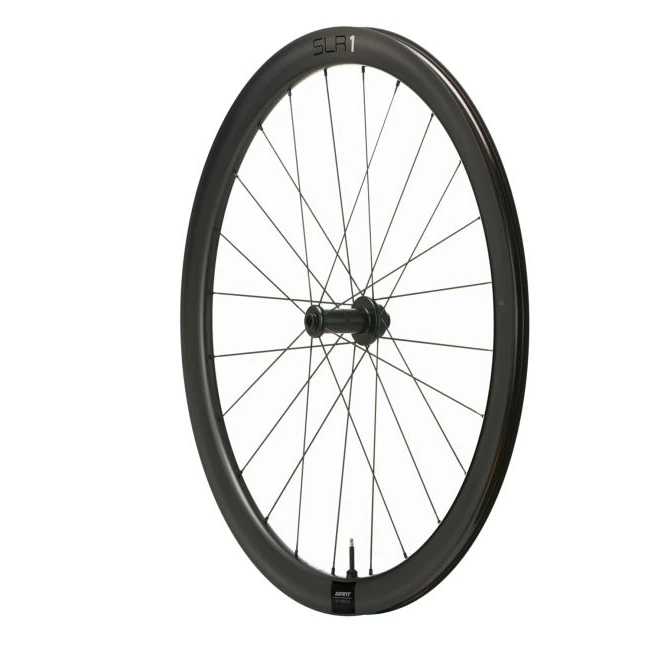 Giant SLR 1 Tubeless Carbon Disc 42 Front Wheel | Clincher | Centerlock - 12x100 Mm - Black - 2nd Choice 2 Giant SLR 1 Tubeless Carbon Disc 42 Front Wheel | Clincher | Centerlock - 12x100 Mm - Black - 2nd Choice - Image 2